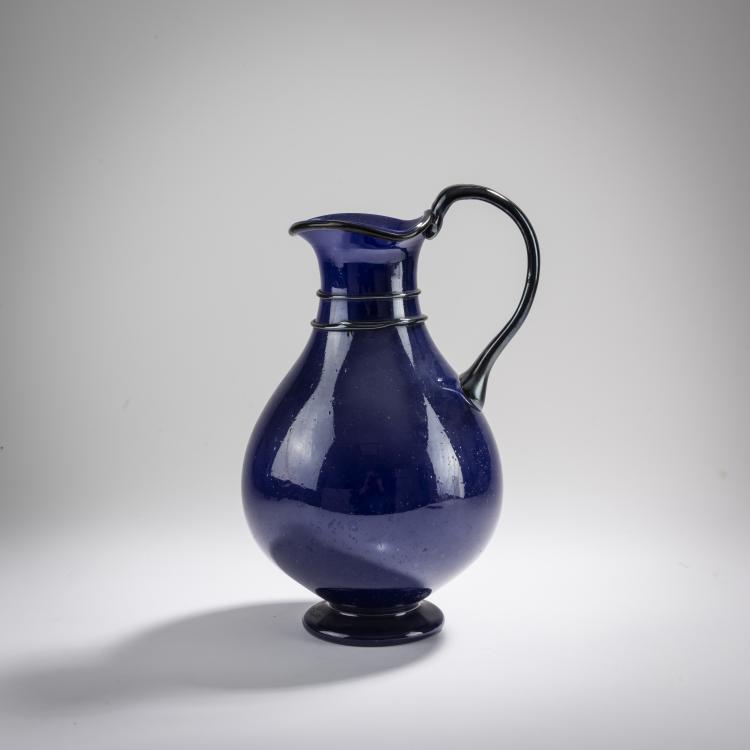 Hauptbild zu Objekt, Karaffe 'Pulegoso', um 1934, Napoleone Martinuzzi (zugeschrieben), Zecchin-Martinuzzi, Murano (zugeschrieben/attributed), 183B 695