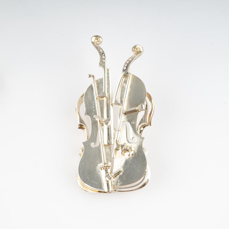 Hauptbild zu Objekt, Brosche/Anh&auml;nger 'Violin', 2004, Armand Fernandez (Arman), 182D 1029