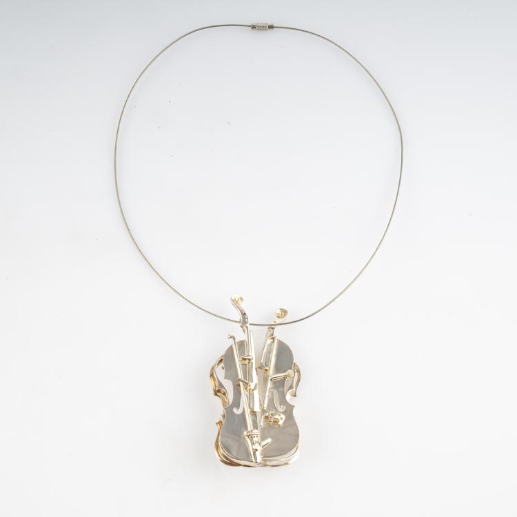 Bild 2 zu Objekt, Brosche/Anh&auml;nger 'Violin', 2004, Armand Fernandez (Arman), 182D 1029