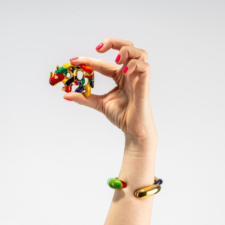 Bild 3 zu Objekt, Brooch 'Ryno', 1998, Niki de Saint Phalle, 182D 1063