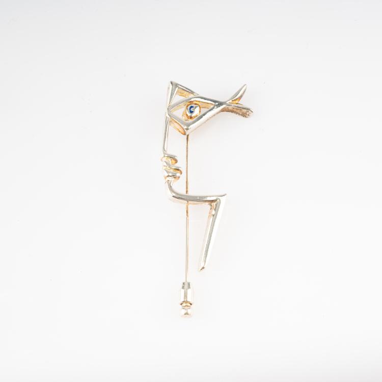 Hauptbild zu Objekt, Lapel pin 'Visage', 1997, Jean Cocteau, 182D 1024
