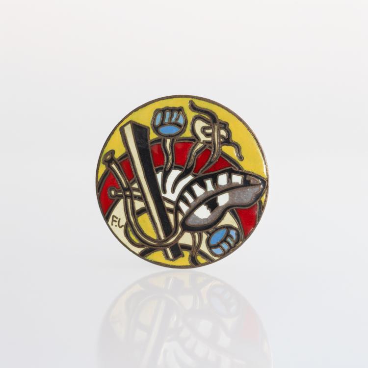 Hauptbild zu Objekt, Brooch/pendant 'Fleurs &eacute;panou&iuml;es', 1950 ca, Fernand L&eacute;ger, 182D 1043