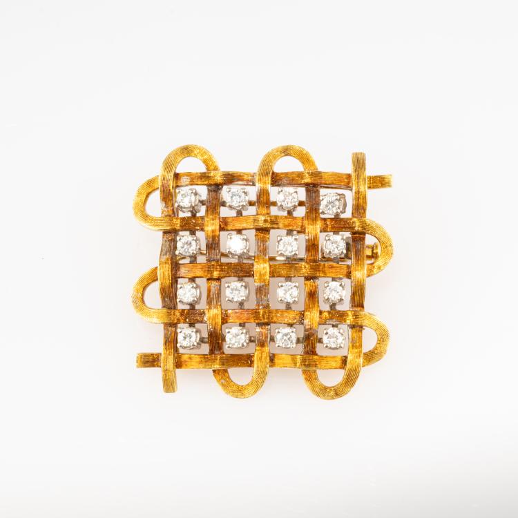 Hauptbild zu Objekt, Brooch with diamonds, 1960s, Franco Cannilla, 182D 1022