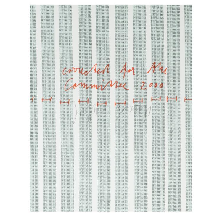Bild 2 zu Objekt, 'Countdown 2000', 1981, Joseph Beuys, Committee 2000, Munich (Publ.), 183C 940