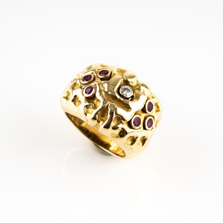 Bild 1 zu Objekt, Unikat-Ring, 1950er Jahre, Franco Cannilla, Masenza Rom / Rome, 182D 1021
