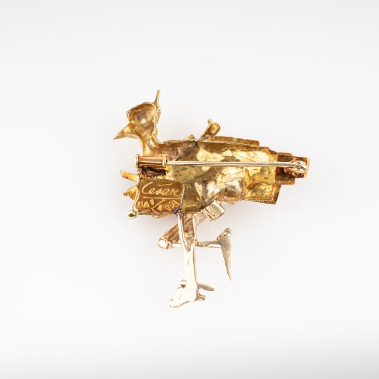Bild 1 zu Objekt, Brosche 'Poule', um 1990, C&eacute;sar Baldaccini (C&eacute;sar), 182D 1003