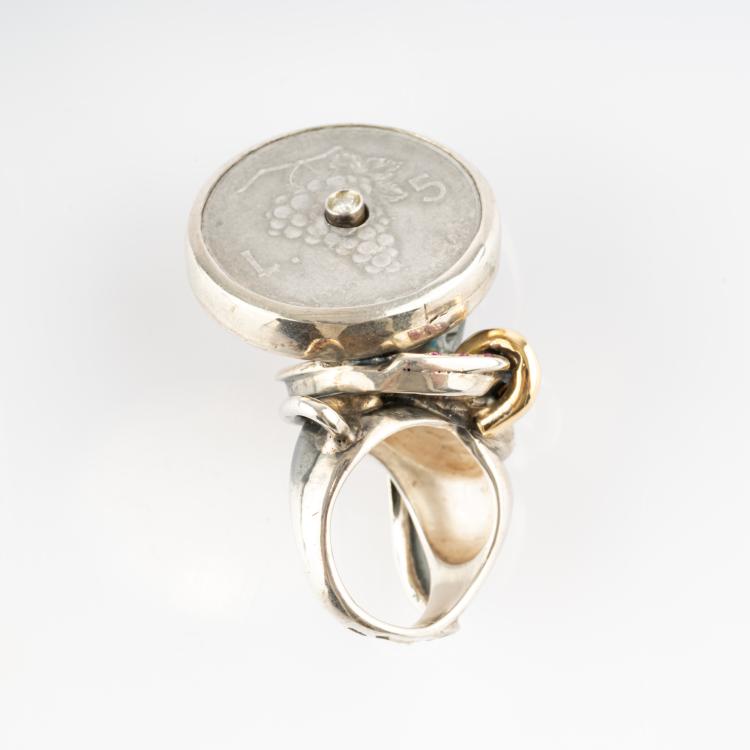 Bild 1 zu Objekt, Unikat-Ring 'Sch&egrave;i e Osei,', 2018, Faust Cardinali, 182D 1023