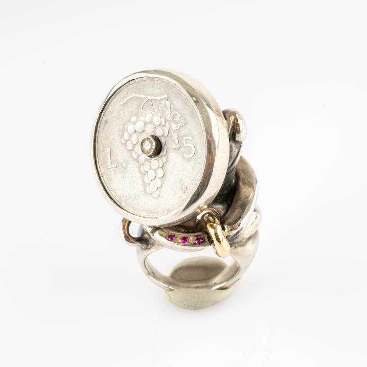 Bild 3 zu Objekt, Unikat-Ring 'Sch&egrave;i e Osei,', 2018, Faust Cardinali, 182D 1023