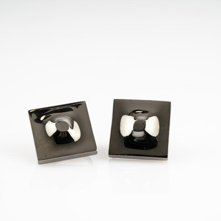 Hauptbild zu Objekt, Paar Ohrstecker 'Square', 2013, Turi Simeti, 182D 1066