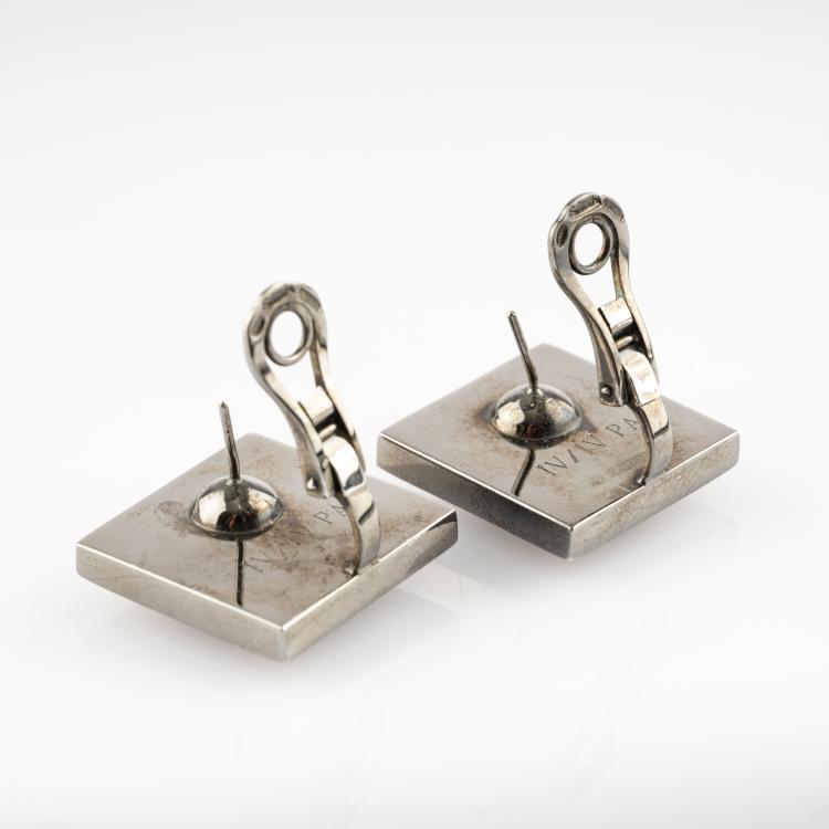 Bild 2 zu Objekt, Paar Ohrstecker 'Square', 2013, Turi Simeti, 182D 1066