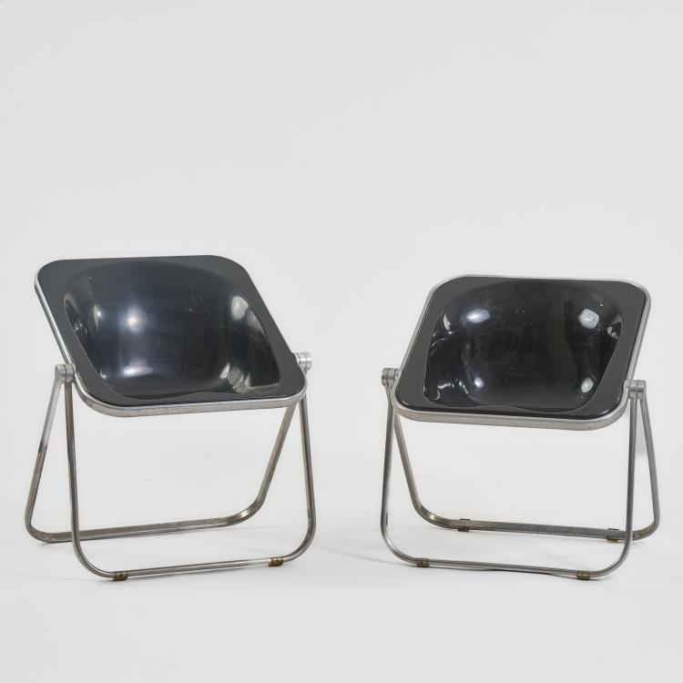 Hauptbild zu Objekt, Two folding chairs 'Plona', 1971 (design), Giancarlo Piretti, Anonima Castelli, Mailand, 182B 683