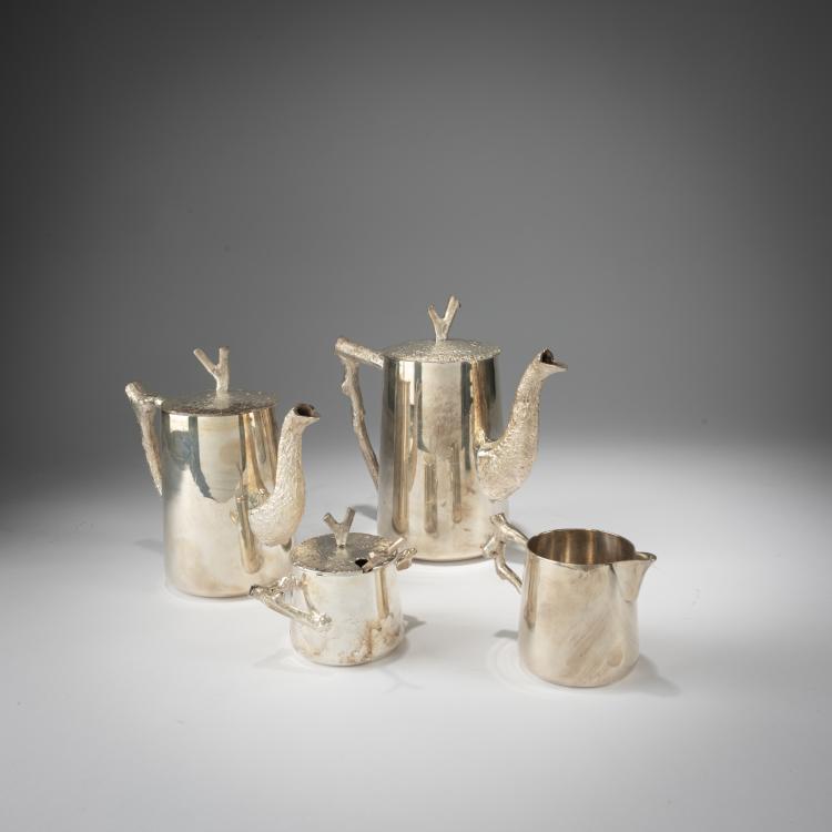 Hauptbild zu Objekt, Vier Kernst&uuml;cke aus der 'Bark & Branch collection', 1995 (Entwurf), Michael Aram, Aram, Michael, North Bergen, 182C 959