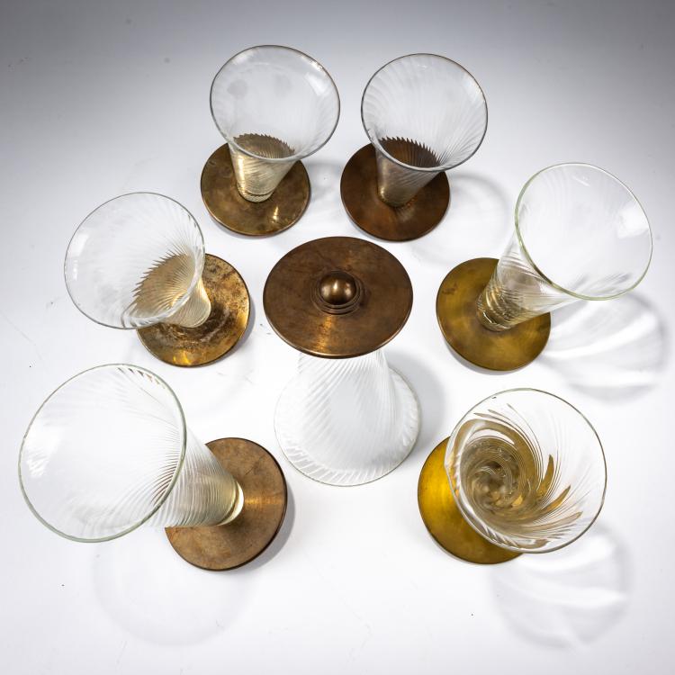 Bild 2 zu Objekt, Sieben Gl&auml;ser 'Ajeto', um 1991 (Entwurf), David Palterer,Bořek &Scaron;&iacute;pek, Ajeto, Lindava, Alterego Glas, Amsterdam, 182C 948