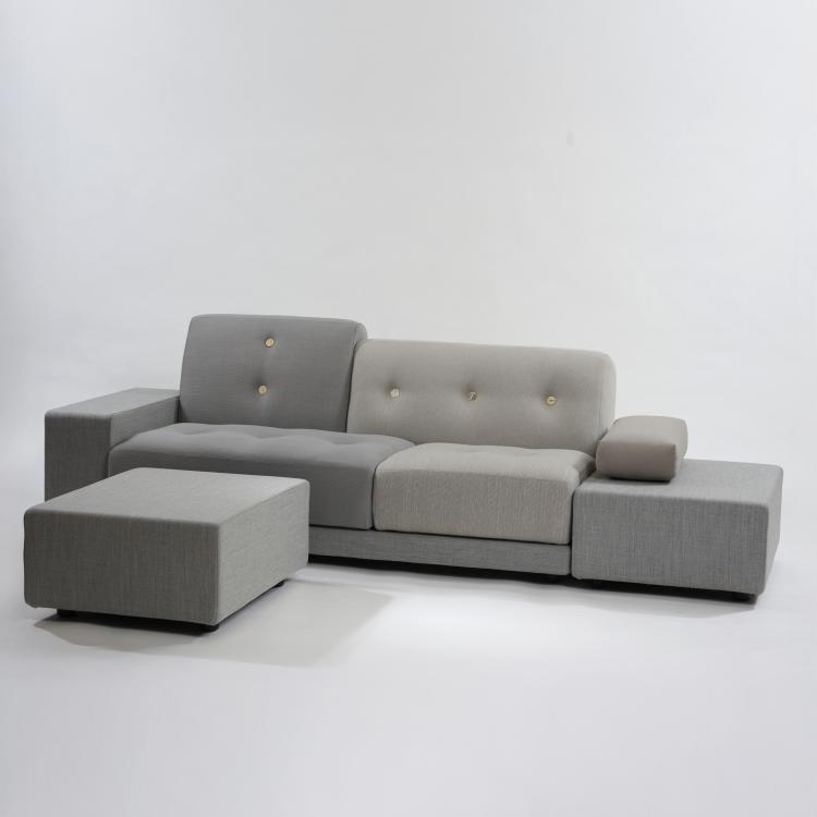 Bild 2 zu Objekt, Zweiersofa 'Polder' mit Ottoman, 2005 (Entwurf), Hella Jongerius, Vitra, Birsfelden, 182C 993