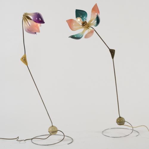 Zwei Bodenleuchten 'Symanka Sy 1', 1959 (Entwurf)