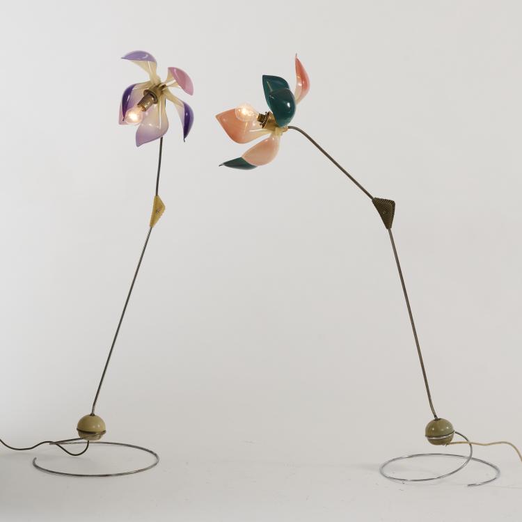 Bild 1 zu Objekt, Zwei Bodenleuchten 'Symanka Sy 1', 1959 (Entwurf), G&uuml;nter Ssymmank, Integra, Berlin, 183A 313