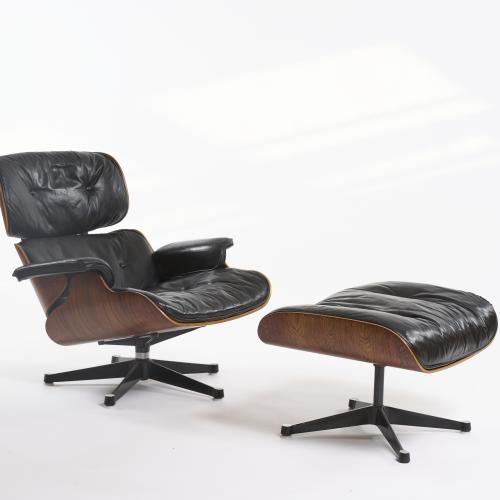 Lounge Chair '670' mit Ottoman '671', 1956 (Entwurf)