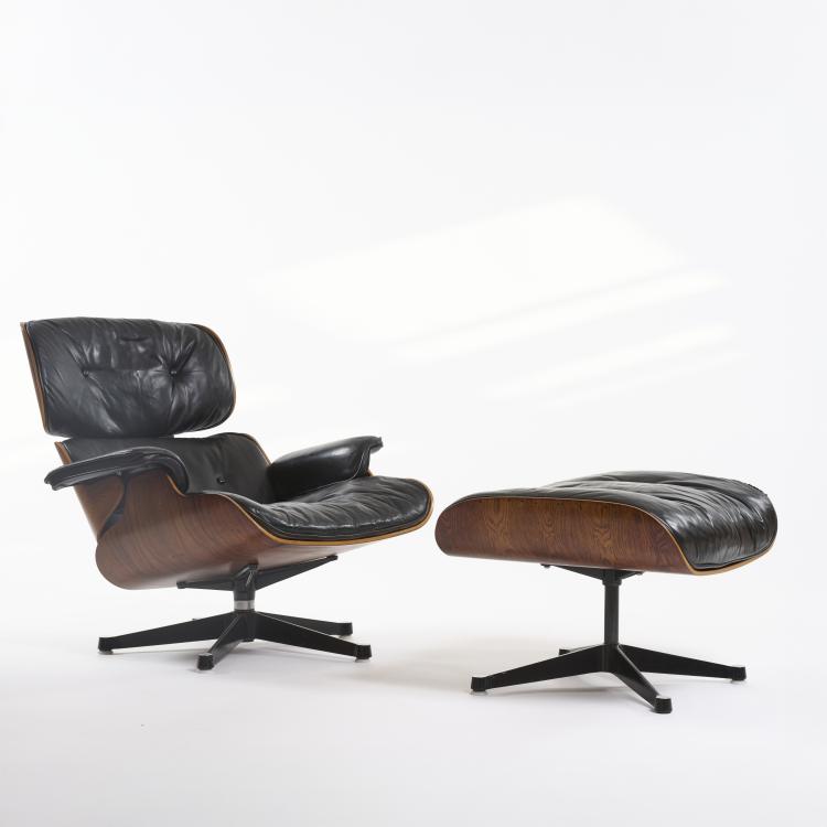 Bild 3 zu Objekt, Lounge Chair '670' mit Ottoman '671', 1956 (Entwurf), Charles Eames,Ray Eames, Vitra Birsfelden f&uuml;r Herman Miller, Zeeland., 