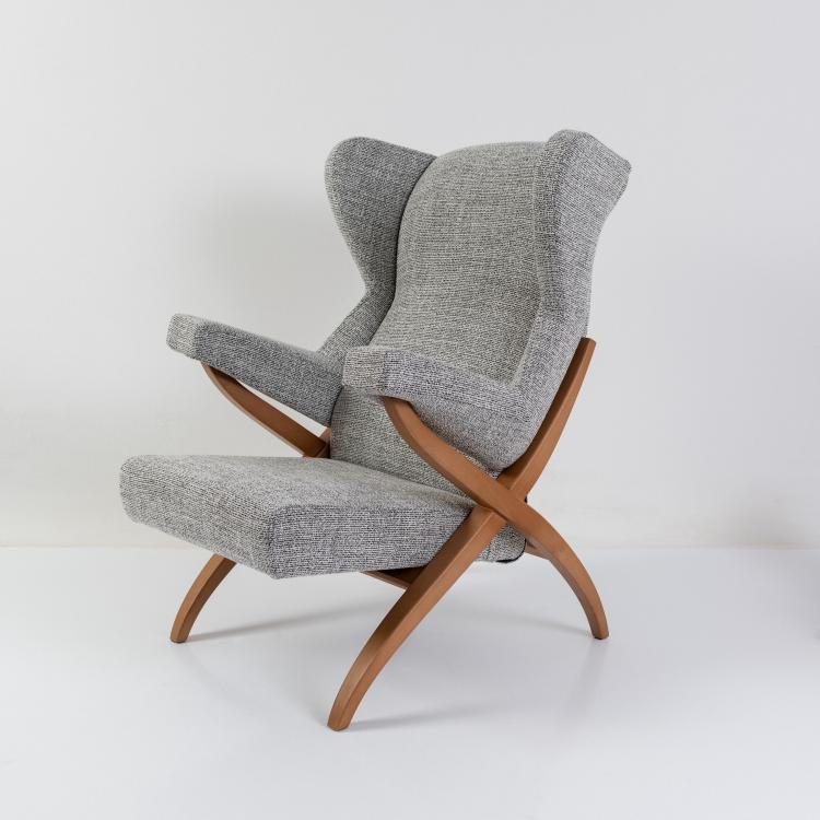 Hauptbild zu Objekt, Armlehnsessel 'Fiorenza', 1952 (Entwurf), Franco Albini, Arflex, Mailand / Milan, 182C 837