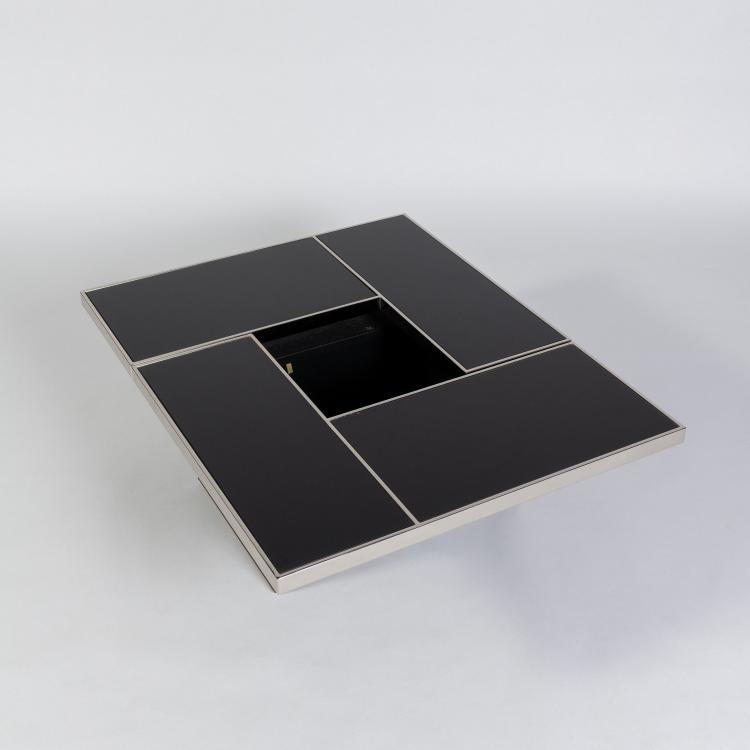 Hauptbild zu Objekt, Coffee table / bar table, 1970s (design), Belgo Chrom / Dewulf Selection, Deinze, 182C 790