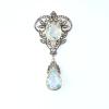 Historical pendant with aquamarines