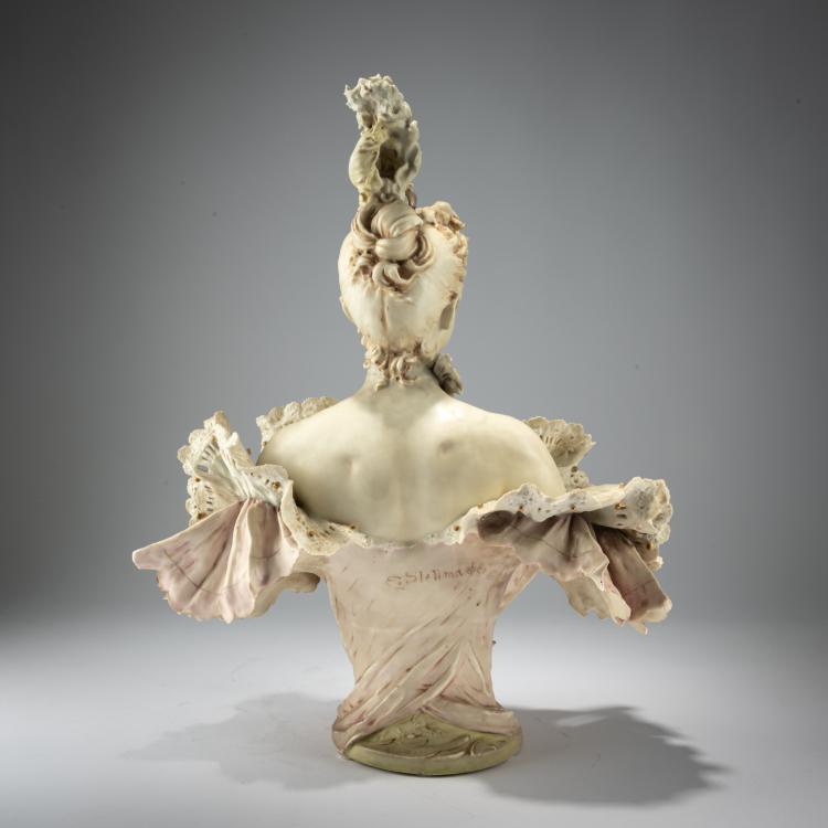 Bild 3 zu Objekt, Frauenb&uuml;ste, um 1902, Eduard Stellmacher, Amphora-Werke Riessner, Stellmacher & Kessel, Turn-Teplitz, 182A 373