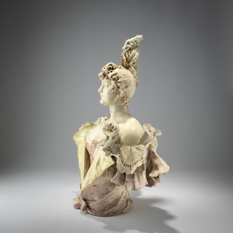 Bild 6 zu Objekt, Frauenb&uuml;ste, um 1902, Eduard Stellmacher, Amphora-Werke Riessner, Stellmacher & Kessel, Turn-Teplitz, 182A 373