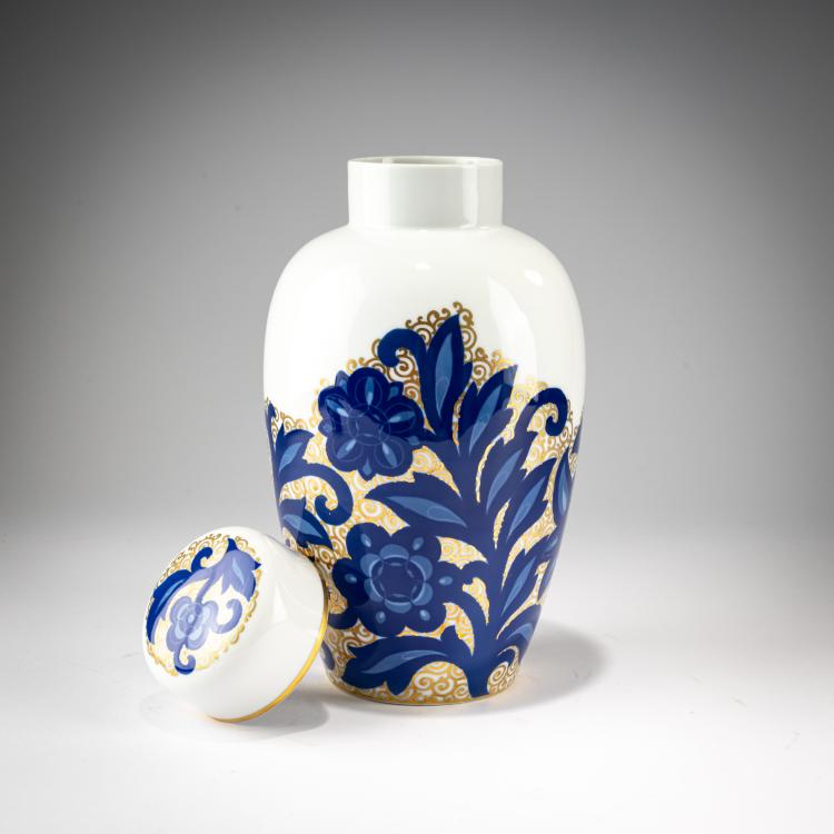 Bild 1 zu Objekt, Deckelgef&auml;ss 'Rosari', um 1917, Julius-Vilhelm Guldbrandsen, Rosenthal, Selb, 182A 428