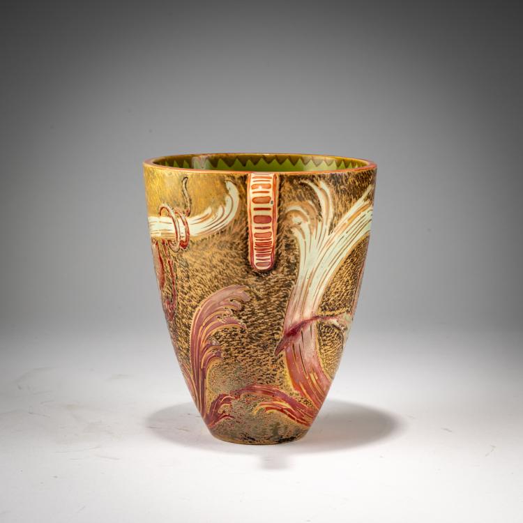 Bild 1 zu Objekt, Henkel vase, c. 1905, Keller & Guerin, Lun&eacute;ville, 182A 341
