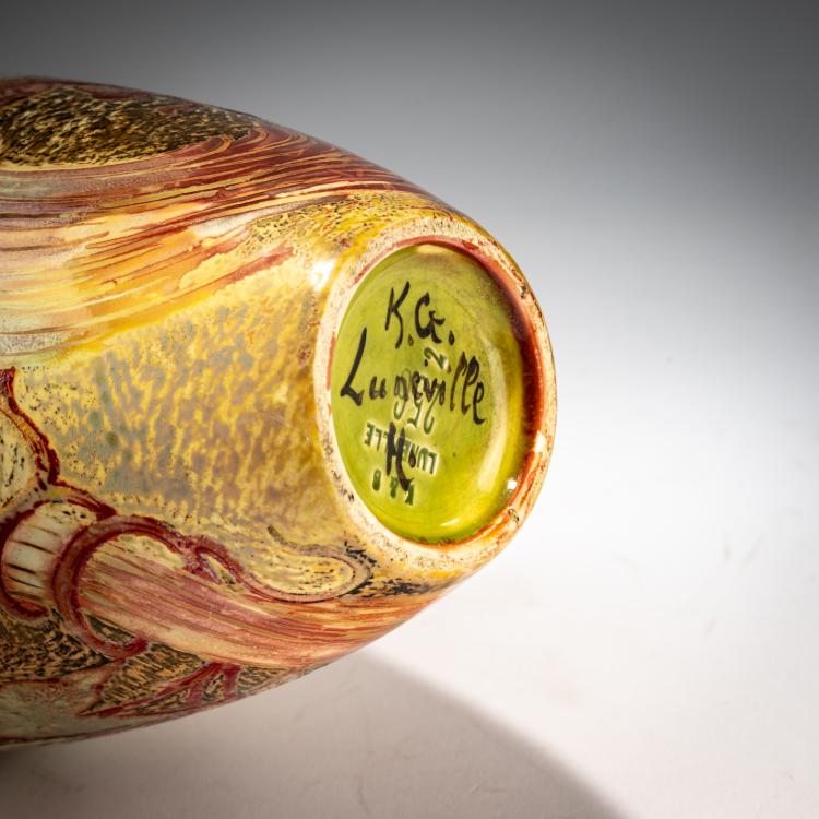 Bild 3 zu Objekt, Henkel vase, c. 1905, Keller & Guerin, Lun&eacute;ville, 182A 341