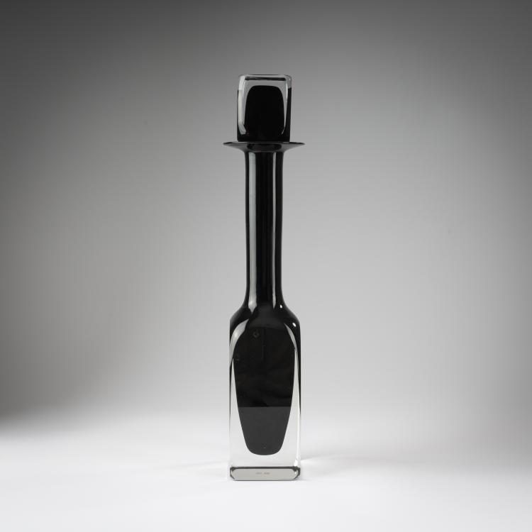 Hauptbild zu Objekt, Flasche mit Stopfen 'Sommerso', 1963, Mario Pinzoni, Seguso Vetri d'Arte, Murano, 183B 781