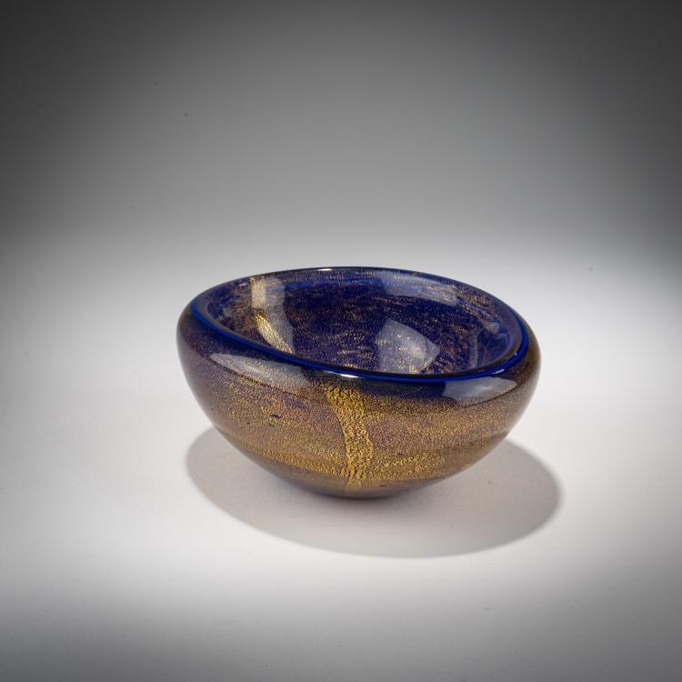 Bild 1 zu Objekt, Schale 'Blu oro', um 1950, Seguso Vetri d'Arte, 183B 723