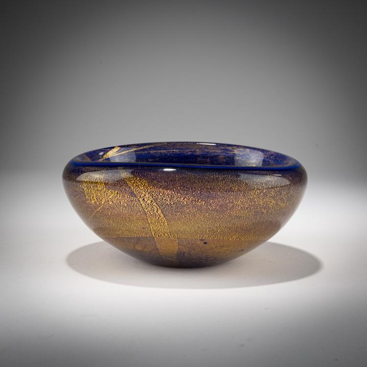 Bild 3 zu Objekt, Schale 'Blu oro', um 1950, Seguso Vetri d'Arte, 183B 723