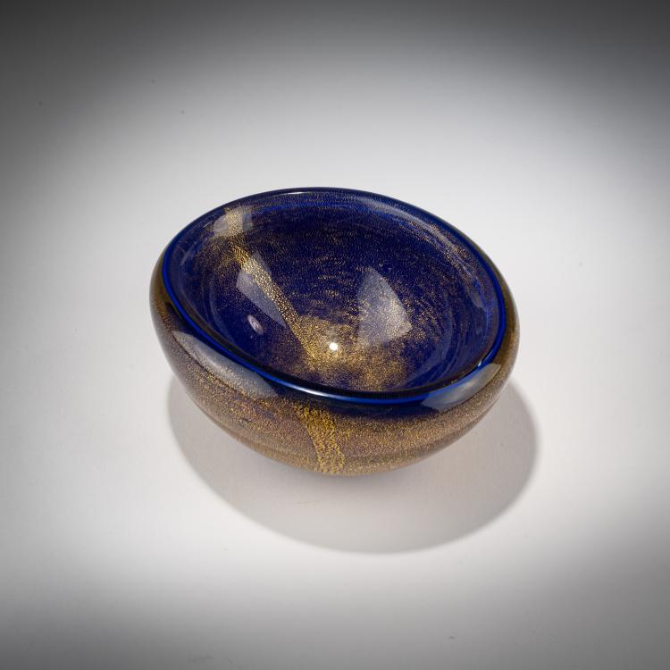 Bild 4 zu Objekt, Schale 'Blu oro', um 1950, Seguso Vetri d'Arte, 183B 723
