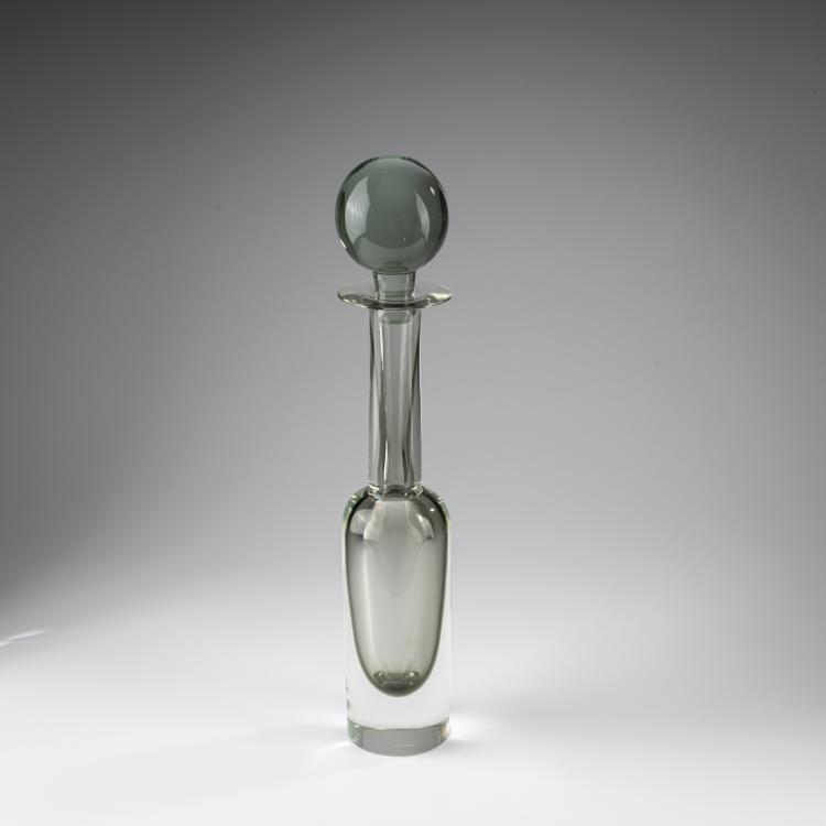 Bild 1 zu Objekt, 'Sommerso' bottle with stopper, 1962&ndash;1969, Mario Pinzoni, Seguso Vetri d'Arte, Murano, 183B 779