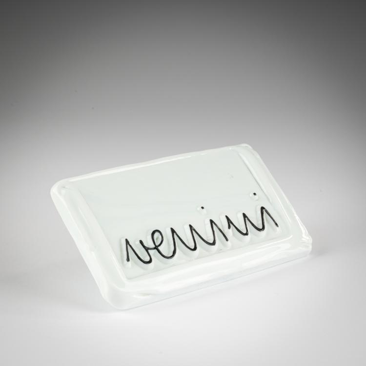 Hauptbild zu Objekt, Werbeschild 'Venini', 1960er Jahre, Venini, Murano, 183B 771