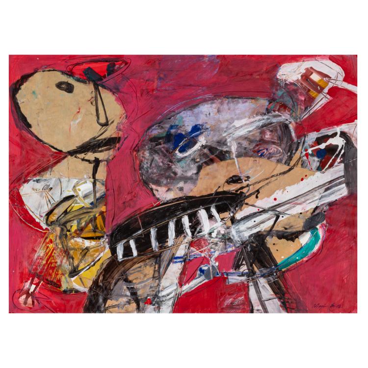 Hauptbild zu Objekt, Abstrakte Komposition, 1982, Thomas Niggl, 183C 873