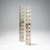 Two candlesticks 'Vertical Holes', 1992 (design)