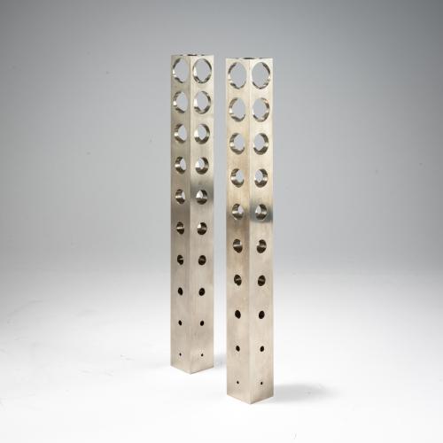 Two candlesticks 'Vertical Holes', 1992 (design)