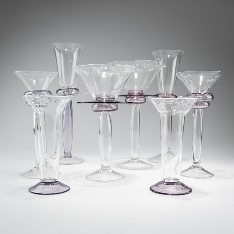 Bild 1 zu Objekt, Acht Gl&auml;ser aus der Serie 'Enrico', 1988 (Entwurf), Bořek &Scaron;&iacute;pek, Driade, Corsico, 183A 21