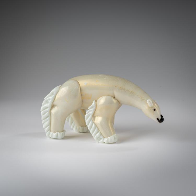 Hauptbild zu Objekt, Polarb&auml;r 'Orso', um 1933, Ercole Barovier, Barovier & C., Vetreria Artistica, Murano, 183B 690