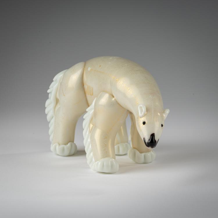 Bild 1 zu Objekt, Polarb&auml;r 'Orso', um 1933, Ercole Barovier, Barovier & C., Vetreria Artistica, Murano, 183B 690