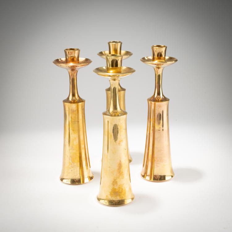 Bild 1 zu Objekt, Vier Kerzenst&auml;nder, 1930er Jahre (Entwurf), Jens Harald Quistgaard, Dansk Designs, Kopenhagen / Copenhagen, 183A 96
