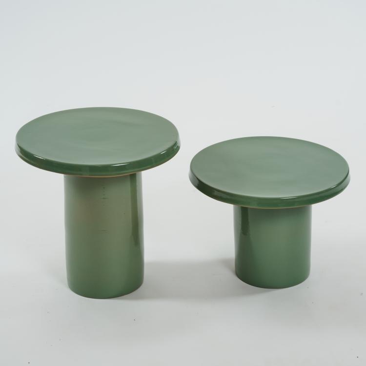 Bild 1 zu Objekt, Zwei Beistelltische, 1970er Jahre (Entwurf), Italien / Italy, 183A 483