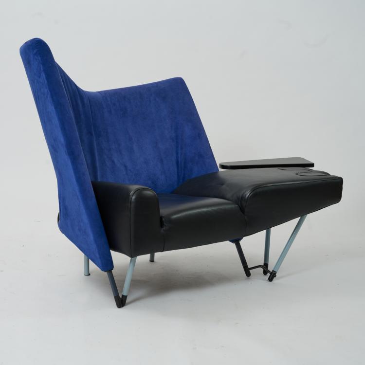 Bild 1 zu Objekt, Sessel mit Fu&szlig;st&uuml;tze 'Torso', 1982 (Entwurf), Paolo Deganello, Cassina, Mailand / Milan, 183A 559
