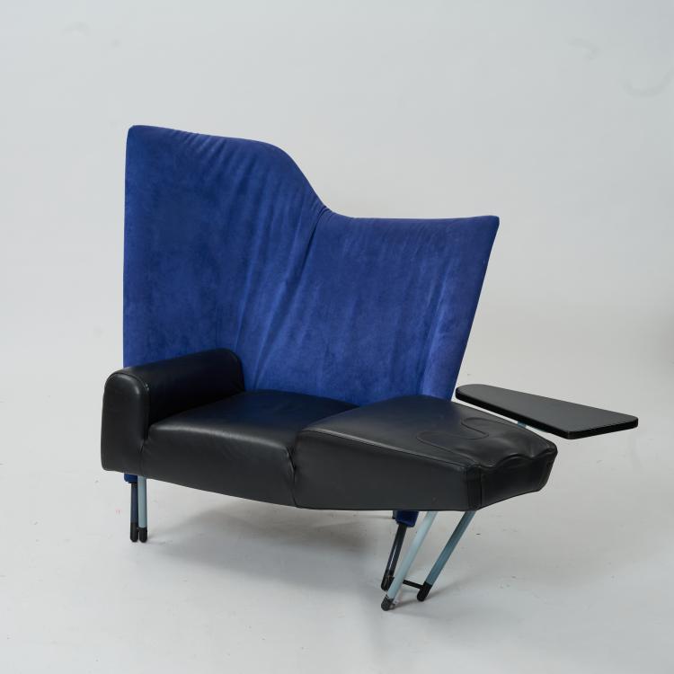 Bild 2 zu Objekt, Sessel mit Fu&szlig;st&uuml;tze 'Torso', 1982 (Entwurf), Paolo Deganello, Cassina, Mailand / Milan, 183A 559