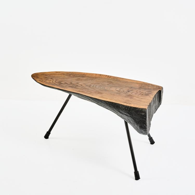 Hauptbild zu Objekt, Beistelltisch, 1950er (Entwurf), Carl Aub&ouml;ck (zugeschrieben), Werkst&auml;tte Aub&ouml;ck, Wien / Vienna (zugeschrieben / attributed), 183A 241