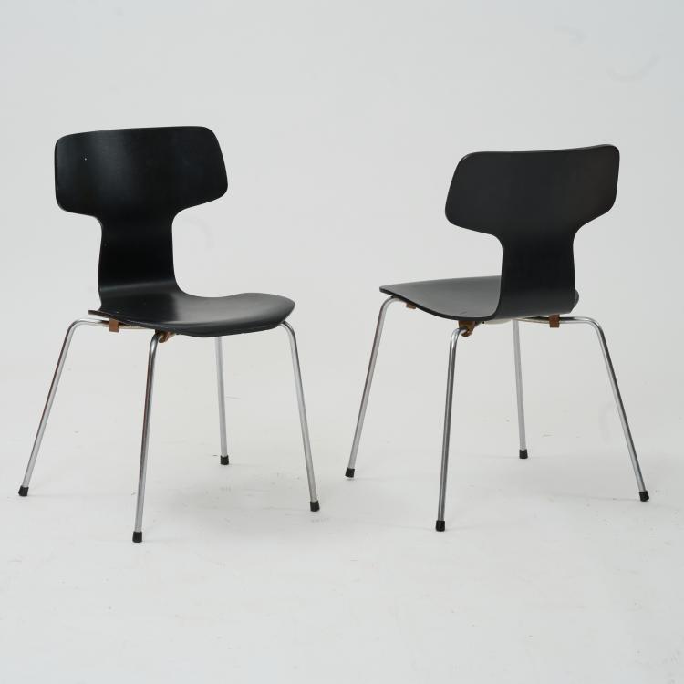 Bild 2 zu Objekt, Acht St&uuml;hle '3103', 1955 (Entwurf), Arne Jacobsen, Fritz Hansen, Aller&oslash;d, 183A 270