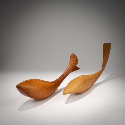 Zwei Skulpturen (Walfische), 1950er Jahre (Entwurf)