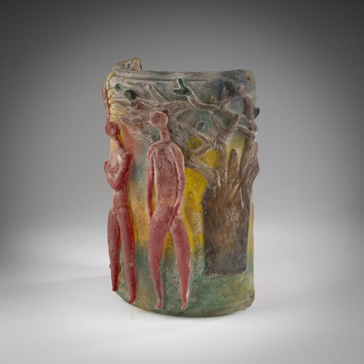 Bild 2 zu Objekt, Glaspaneel 'Adamo ed Eva' in 'Scavo'-Technik, 1953-58, Napoleone Martinuzzi, Cenedese, Gino, Murano, 183B 745